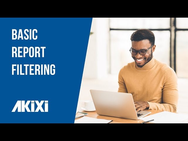 Basic report filtering
