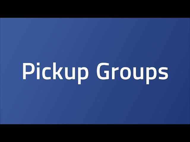 pickup groups