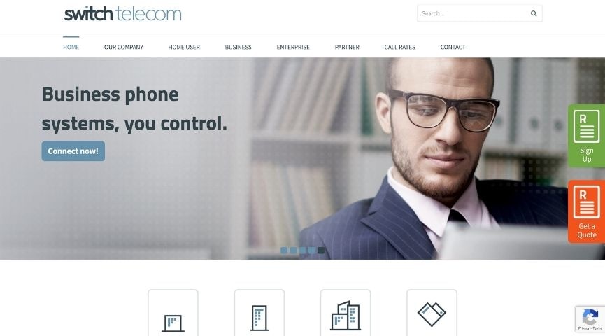Switch Telecom homepage