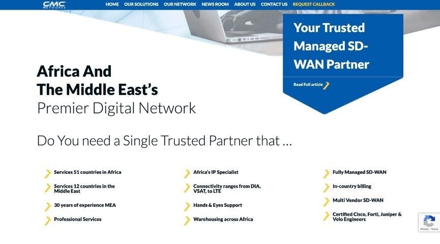 CMC Networks homepage