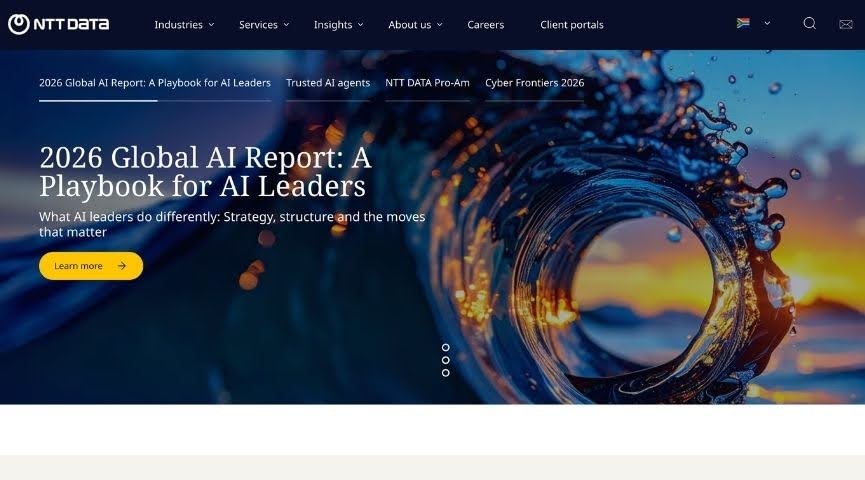 NTT Data homepage