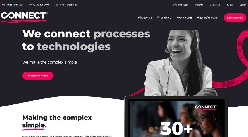 Connect SA home page