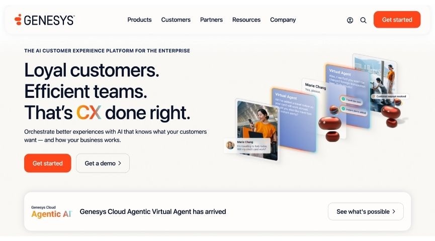 Genesys home page