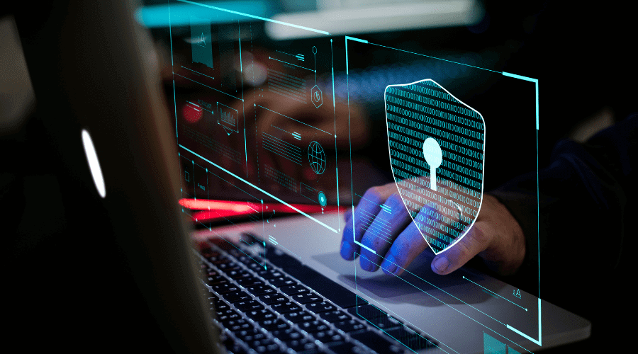 networking security being assessed on computer