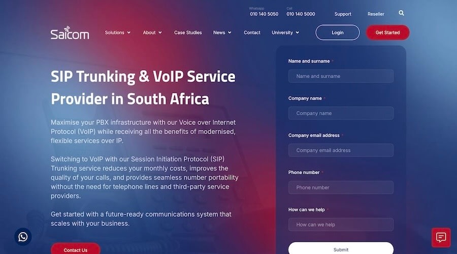 Saicom homepage
